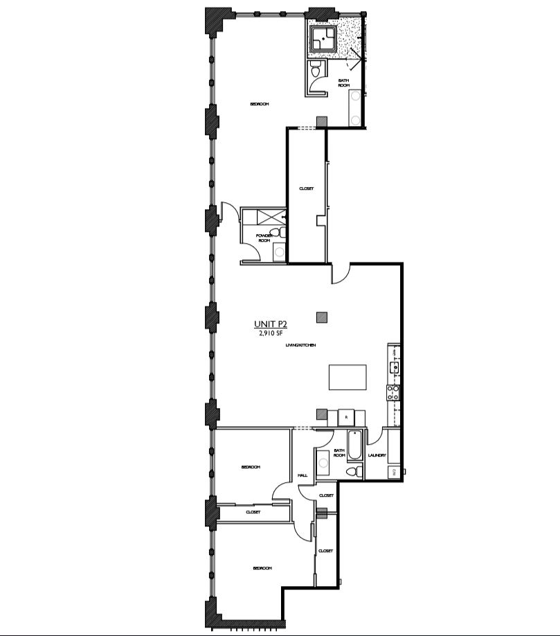 Residences 221 - Floorplan Penthouse UNIT 2 Residences 221 - Floorplan Penthouse UNIT 2
